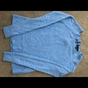 Blue American Eagle Cable Knit Sweater